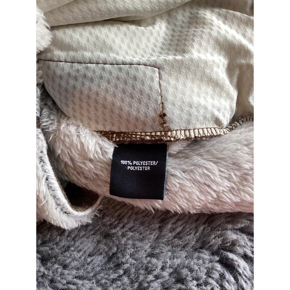 Kuhl Women's Flight Fuzzy Sherpa Full Zip Hooded Jacket Vest tan Size Medium - Picture 12 of 12